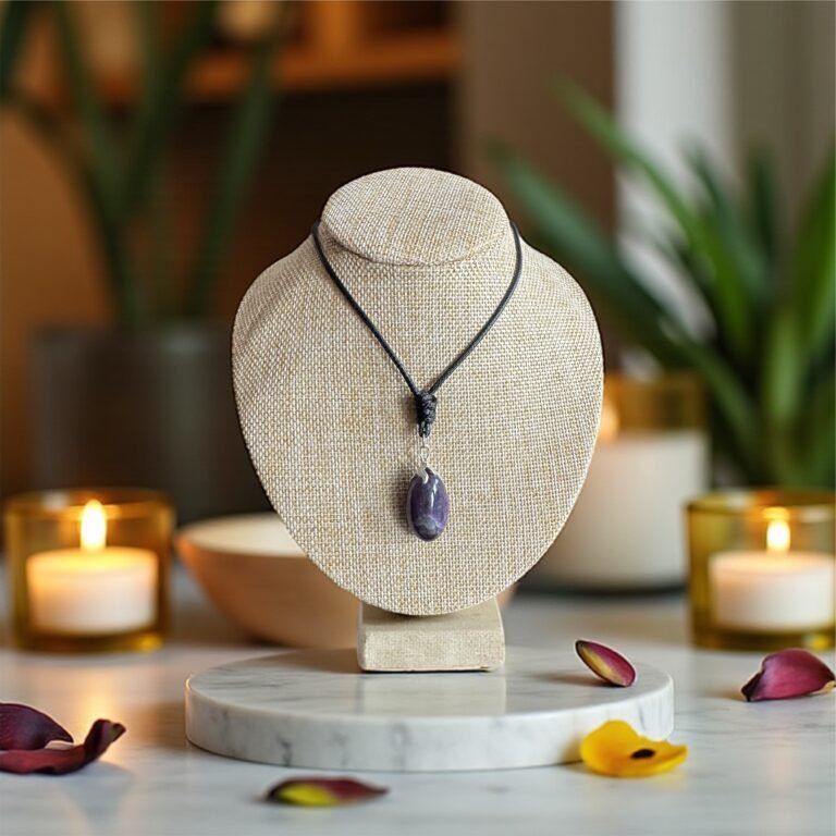 Pendentif Améthyste Rubanée