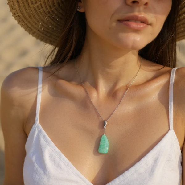 Pendentif en Aventurine Verte