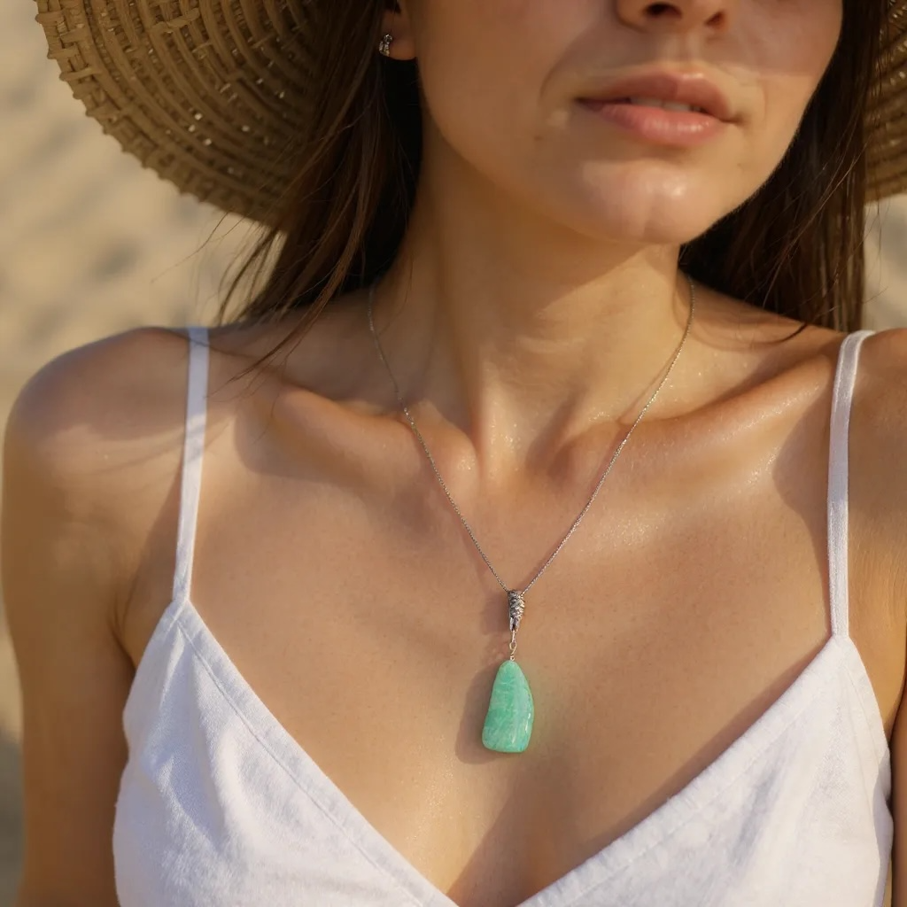 Pendentif en Aventurine Verte