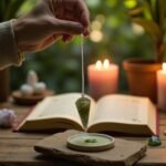 Pendule divinatoire en péridot