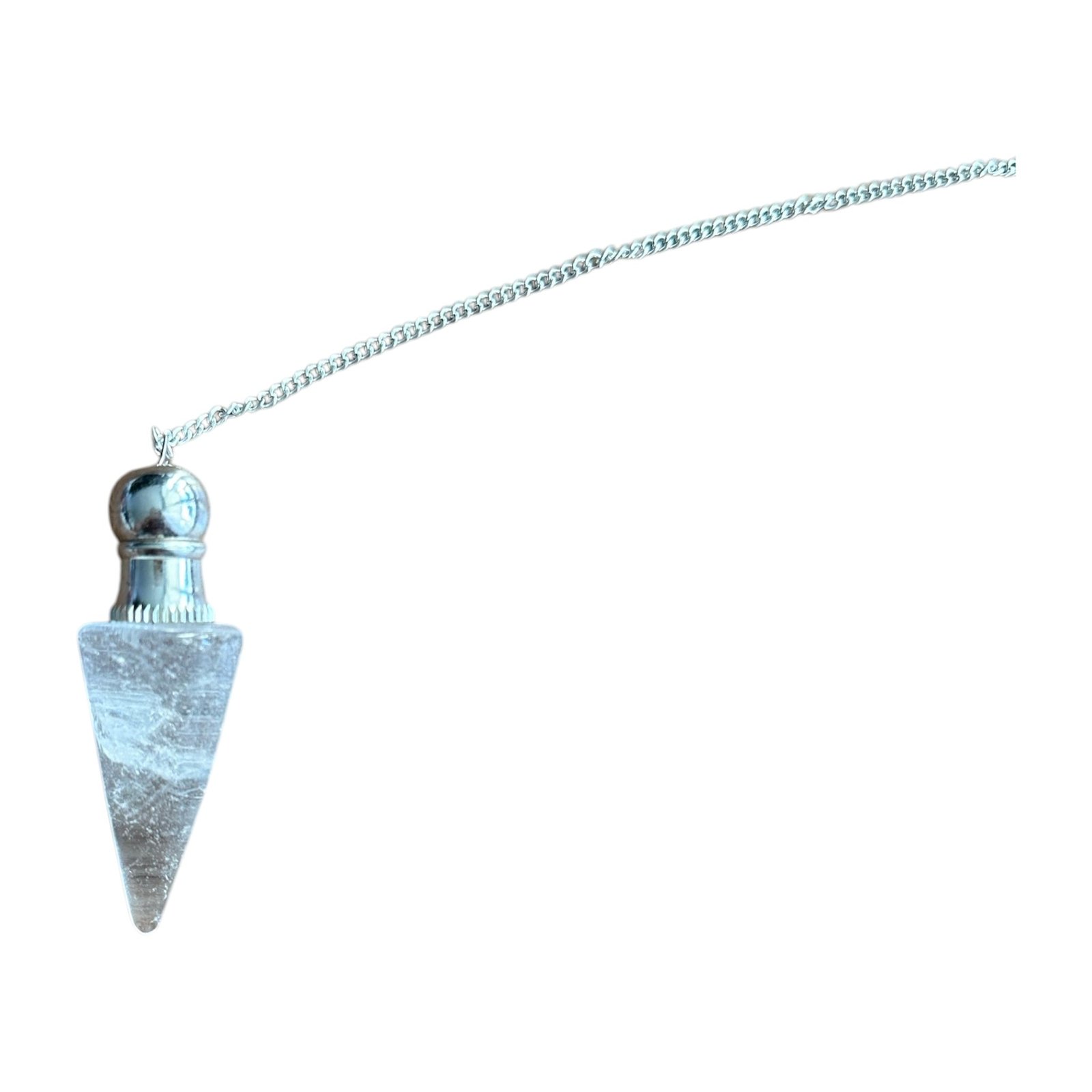 PenduledivinatoireenpierreCristaldeRoche20g4.5cm.jpg Pendule Divinatoire Cristal de Roche