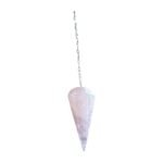 Pendule Divinatoire en Quartz Rose