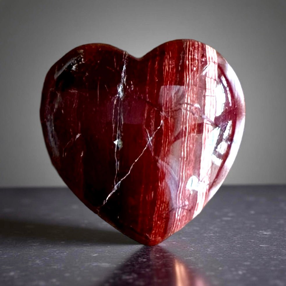 Cœur en Calcite Rouge A