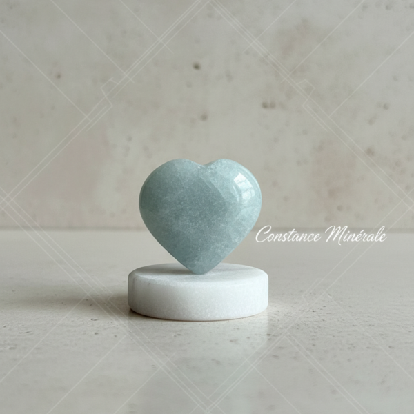 Cœur Aventurine Bleue