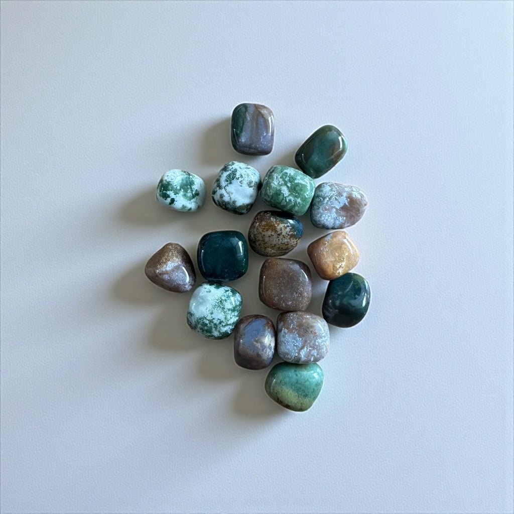 Pierre roulée agate mousse