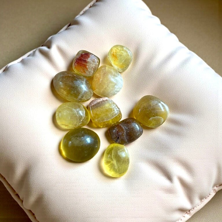 Pierre roulée Fluorite Jaune
