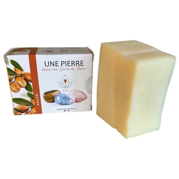 Savon Argan 140 g avec pierre roulée à l'intérieur