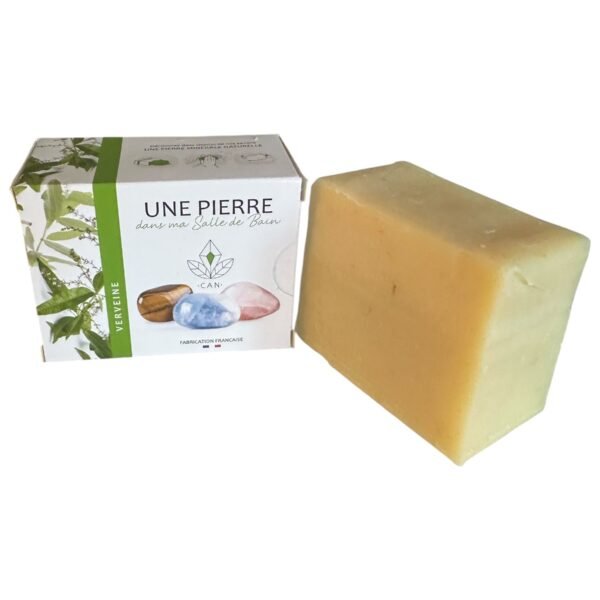 Savon verveine 140 g avec pierre roulée à l'intérieur
